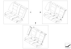 E91 330xd M57N2 Touring / Seats/  Leather Retrofit Rear Seat Bench