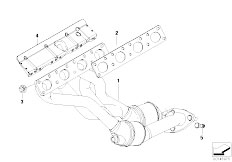 E46 316ti N46 Compact / Exhaust System/  Exhaust Manifold With Catalyst