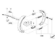 E36 316i 1.6 M43 Compact / Brakes Parking Brake Brake Shoes