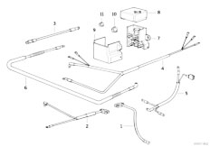 E32 740iL M60 Sedan / Engine Electrical System Battery Cable