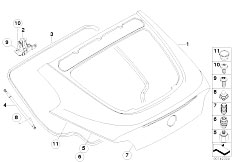 E86 Z4 3.0si N52 Coupe / Bodywork/  Single Components For Trunk Lid