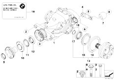 E91N 325d M57N2 Touring / Rear Axle/  Differential Drive Output-2