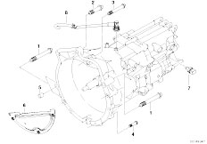 E85 Z4 2.0i N46 Roadster / Manual Transmission Gearbox Mounting Parts