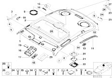 Z3 Z3 M3.2 S50 Coupe / Vehicle Trim/  Headlining Handle