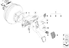 E61N M5 S85 Touring / Pedals Pedal Assembly Smg