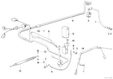 E32 735iL M30 Sedan / Engine Electrical System Battery Cable