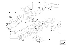 E61 535d M57N Touring / Engine Exhaust Manifold Agr