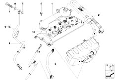 E85 Z4 M3.2 S54 Roadster / Engine/  Crankcase Ventilation Oil Separator