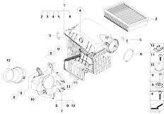 E66 740Li N62N Sedan / Fuel Preparation System Suction Silencer Filter Cartridge