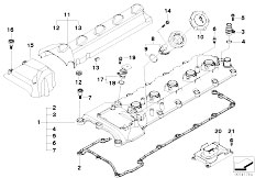 E61N M5 S85 Touring / Engine/  Cylinder Head Cover