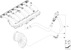 E46 330Ci M54 Cabrio / Engine/  Vacuum Control Engine