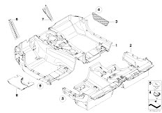 E64 650i N62N Cabrio / Vehicle Trim Floor Covering
