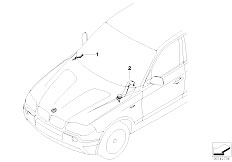 E83 X3 3.0d M57N2 SAV / Vehicle Electrical System/  Wiring Duct