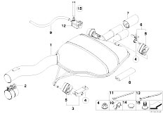 E61N 530xi N52N Touring / Exhaust System/  Exhaust System Rear