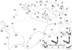 E53 X5 3.0d M57N SAV / Fuel Supply Fuel Filter Diesel Pump Lines