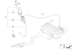 E88 135i N54 Cabrio / Exhaust System Vacuum Control Exhaust Flap