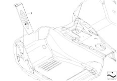 E93 325i N53 Cabrio / Vehicle Trim/  Retrofit M Footrest