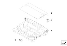 E90 335i N54 Sedan / Vehicle Trim/  Drawer Luggage Comp Folding Box
