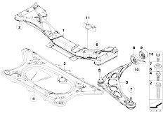 E86 Z4 M3.2 S54 Coupe / Front Axle Front Axle Support Wishbone
