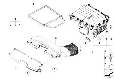 E93 335i N54 Cabrio / Fuel Preparation System/  Suction Silencer Filter Cartridge