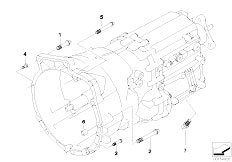E61 530d M57N Touring / Manual Transmission/  Gearbox Mounting Parts