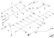 E65 745i N62 Sedan / Vehicle Electrical System/  Various Additional Wiring Sets