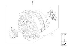 E88 120i N43 Cabrio / Engine Electrical System/  Alternator