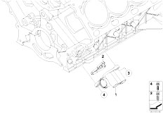 E70 X5 4.8i N62N SAV / Engine Oil Supply Oil Cooler Connection