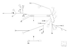 E92 325d M57N2 Coupe / Engine Electrical System/  Engine Wiring Harness