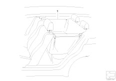 E46 320i M52 Touring / Seats/  Universal Prodective Rear Cover