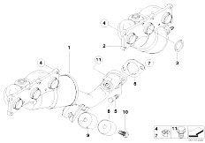 E83N X3 3.0si N52N SAV / Exhaust System Exhaust Manifold With Catalyst