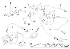 E83N X3 3.0si N52N SAV / Exhaust System Lambda Probe Fixings