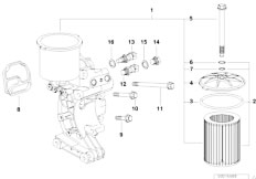 E36 M3 S50 Cabrio / Engine Lubrication System Oil Filter