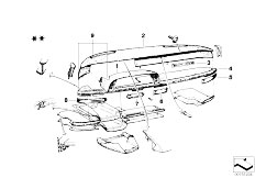 114 2002 M10 Cabrio / Vehicle Trim Dashboard Support