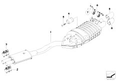 E83N X3 3.0si N52N SAV / Exhaust System Exhaust System Rear-2