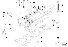 E46 330Ci M54 Cabrio / Engine/  Cylinder Head Attached Parts
