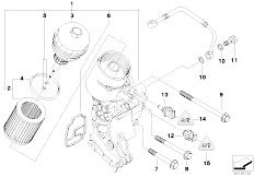 E46 330Ci M54 Cabrio / Engine/  Lubrication System Oil Filter
