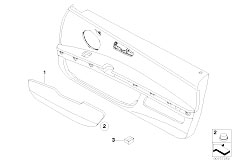 E92 330xd M57N2 Coupe / Vehicle Trim/  Hinged Compartment