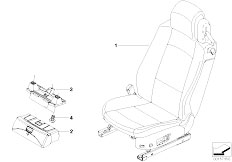 E93 330i N52N Cabrio / Seats/  Front Seat