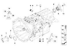 E64 M6 S85 Cabrio / Manual Transmission Gs7s47bg Seals Mounting Parts