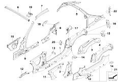 E86 Z4 3.0si N52 Coupe / Bodywork/  Single Components For Body Side Frame