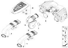E70 X5 4.8i N62N SAV / Fuel Preparation System Air Duct