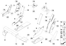 E70 X5 4.8i N62N SAV / Seats Trims Seat Rear Left