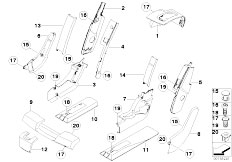 E70 X5 4.8i N62N SAV / Seats Trims Seat Rear Right
