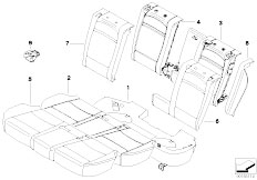 E70 X5 4.8i N62N SAV / Seats Through Loading Facility Seat Cover-2