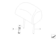 E70 X5 4.8i N62N SAV / Seats Headrest Centre Seat