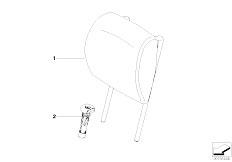 E70 X5 4.8i N62N SAV / Seats Headrest Rear-2