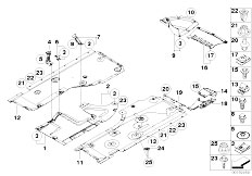 E88 135i N54 Cabrio / Vehicle Trim/  Underfloor Coating For Manual Gearbox