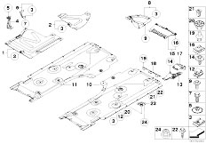 E88 135i N54 Cabrio / Vehicle Trim/  Underfloor Coating For Automatic Gearbox