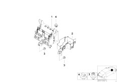E46 318i N46 Touring / Vehicle Electrical System/  Bracket F Body Control Units And Modules